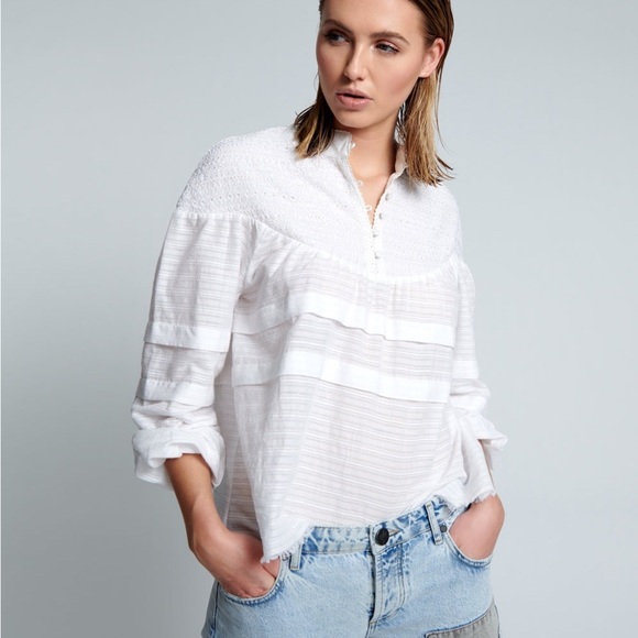 ONE TEA SPOON Desert Angel Longsleeve Top - White EXTRA SMALL NWT - Picture 1 of 9